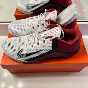 Size 13 - Nike Metcon 6 - White/Black/Crimson (brand new)